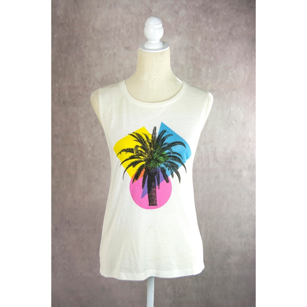 Bella + Canvas Palm Tree Tank Top M